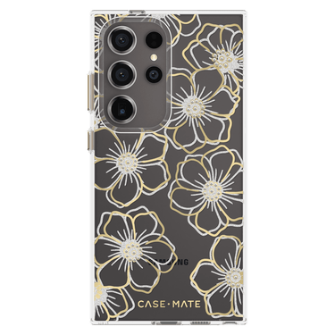 Case-Mate Floral Gems Case For Samsung Galaxy S24 Ultra - Gold